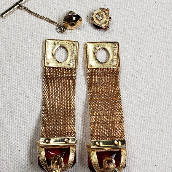 Vintage cufflink & tie-pin set - Picture 6 of 9